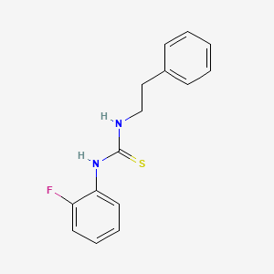 molecular formula C15H15FN2S B4952640 1-(2-Fluorophenyl)-3-(2-phenylethyl)thiourea 