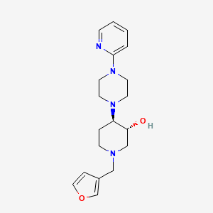 (3R,4R)-1-(furan-3-ylmethyl)-4-(4-pyridin-2-ylpiperazin-1-yl)piperidin-3-ol