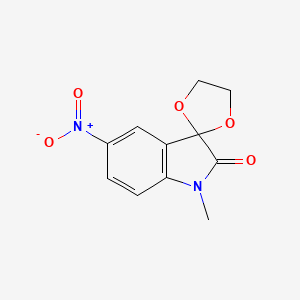 1'-methyl-5'-nitrospiro[1,3-dioxolane-2,3'-indol]-2'(1'H)-one