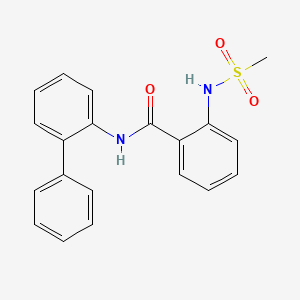 molecular formula C20H18N2O3S B4952685 N-2-biphenylyl-2-[(methylsulfonyl)amino]benzamide 