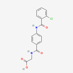 N-{4-[(2-chlorobenzoyl)amino]benzoyl}glycine