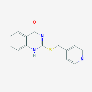 molecular formula C14H11N3OS B495271 2-(pyridin-4-ylmethylsulfanyl)-1H-quinazolin-4-one 