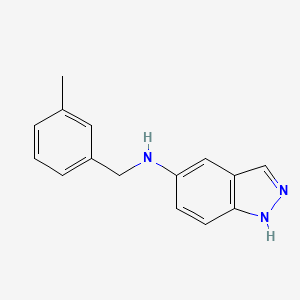 N-[(3-methylphenyl)methyl]-1H-indazol-5-amine