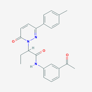 N-(3-acetylphenyl)-2-[3-(4-methylphenyl)-6-oxo-1(6H)-pyridazinyl]butanamide