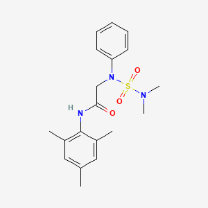 2-[(DIMETHYLSULFAMOYL)(PHENYL)AMINO]-N-(2,4,6-TRIMETHYLPHENYL)ACETAMIDE