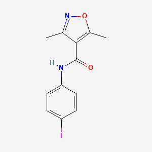 N-(4-iodophenyl)-3,5-dimethyl-4-isoxazolecarboxamide