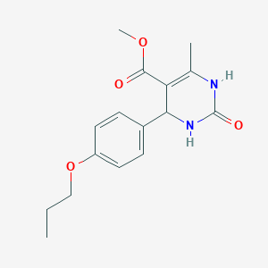 methyl 6-methyl-2-oxo-4-(4-propoxyphenyl)-1,2,3,4-tetrahydro-5-pyrimidinecarboxylate