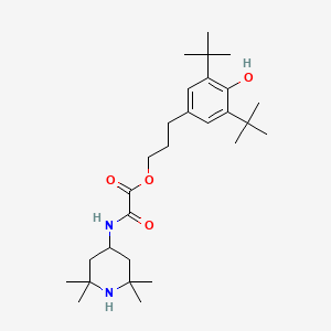 molecular formula C28H46N2O4 B4952842 3-(3,5-di-tert-butyl-4-hydroxyphenyl)propyl oxo[(2,2,6,6-tetramethyl-4-piperidinyl)amino]acetate 