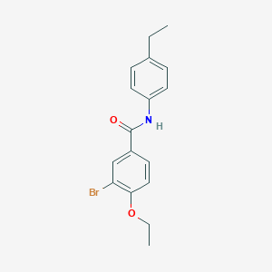 molecular formula C17H18BrNO2 B4952855 3-bromo-4-ethoxy-N-(4-ethylphenyl)benzamide 