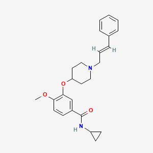 N-cyclopropyl-4-methoxy-3-({1-[(2E)-3-phenyl-2-propen-1-yl]-4-piperidinyl}oxy)benzamide