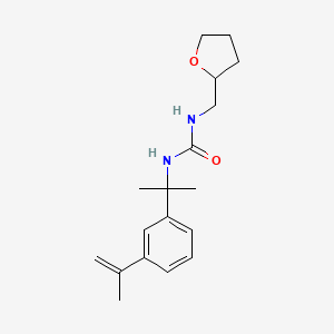 molecular formula C18H26N2O2 B4952901 N-[1-(3-isopropenylphenyl)-1-methylethyl]-N'-(tetrahydro-2-furanylmethyl)urea 