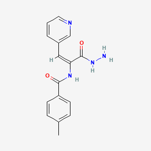 N-[1-(hydrazinocarbonyl)-2-(3-pyridinyl)vinyl]-4-methylbenzamide