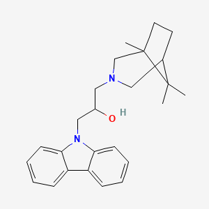 molecular formula C25H32N2O B4952934 1-(9H-carbazol-9-yl)-3-(1,8,8-trimethyl-3-azabicyclo[3.2.1]oct-3-yl)-2-propanol 