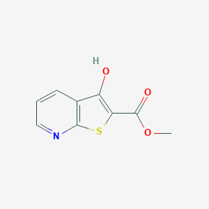 molecular formula C9H7NO3S B495295 Methyl 3-hydroxythieno[2,3-b]pyridine-2-carboxylate CAS No. 111043-01-7