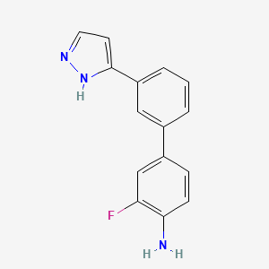 3-fluoro-3'-(1H-pyrazol-3-yl)-4-biphenylamine