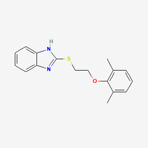 2-{[2-(2,6-dimethylphenoxy)ethyl]thio}-1H-benzimidazole