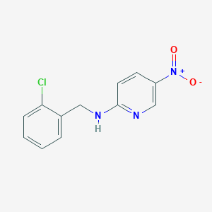 molecular formula C12H10ClN3O2 B495296 N-[(2-chlorophenyl)methyl]-5-nitropyridin-2-amine CAS No. 927638-67-3