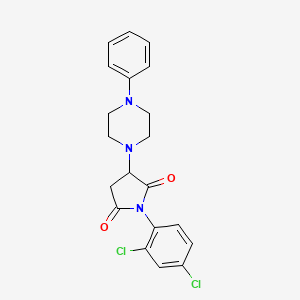 1-(2,4-Dichlorophenyl)-3-(4-phenylpiperazin-1-yl)pyrrolidine-2,5-dione