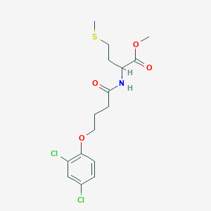 molecular formula C16H21Cl2NO4S B4953013 methyl N-[4-(2,4-dichlorophenoxy)butanoyl]methioninate 