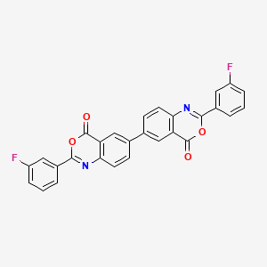 2,2'-bis(3-fluorophenyl)-4H,4'H-6,6'-bi-3,1-benzoxazine-4,4'-dione