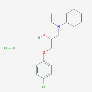 1-(4-chlorophenoxy)-3-[cyclohexyl(ethyl)amino]-2-propanol hydrochloride