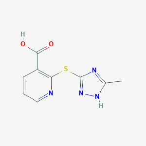 2-[(5-methyl-1H-1,2,4-triazol-3-yl)sulfanyl]nicotinic acid