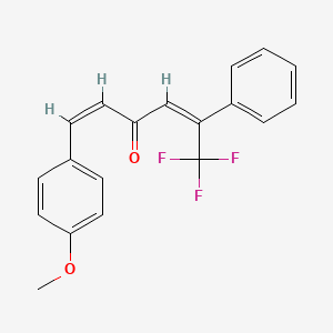 6,6,6-trifluoro-1-(4-methoxyphenyl)-5-phenyl-1,4-hexadien-3-one