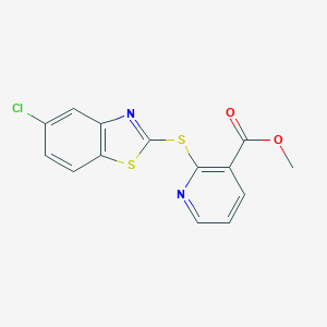 Methyl 2-[(5-chloro-1,3-benzothiazol-2-yl)sulfanyl]pyridine-3-carboxylate