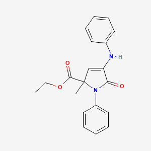 ethyl 4-anilino-2-methyl-5-oxo-1-phenyl-2,5-dihydro-1H-pyrrole-2-carboxylate