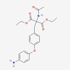 molecular formula C22H26N2O6 B4953082 diethyl (acetylamino)[4-(4-aminophenoxy)benzyl]malonate 