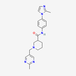 N-[4-(2-methyl-1H-imidazol-1-yl)phenyl]-1-[(2-methyl-5-pyrimidinyl)methyl]-3-piperidinecarboxamide