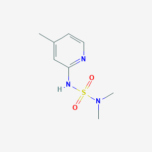 molecular formula C8H13N3O2S B495309 2-(Dimethylsulfamoylamino)-4-methylpyridine CAS No. 349421-70-1
