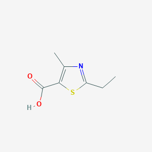 molecular formula C7H9NO2S B049531 2-Ethyl-4-methyl-1,3-thiazole-5-carboxylic acid CAS No. 113366-46-4
