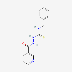 molecular formula C14H14N4OS B4953101 N-benzyl-2-(3-pyridinylcarbonyl)hydrazinecarbothioamide 