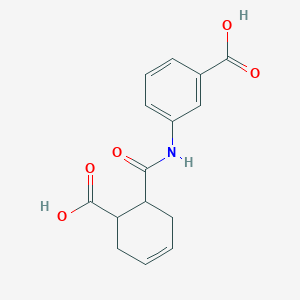 3-{[(6-Carboxy-3-cyclohexen-1-yl)carbonyl]amino}benzoic acid