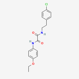 molecular formula C18H19ClN2O3 B4953126 N-[2-(4-chlorophenyl)ethyl]-N'-(4-ethoxyphenyl)ethanediamide 