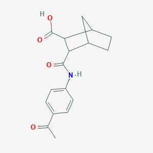 3-(4-Acetyl-phenylcarbamoyl)-bicyclo[2.2.1]heptane-2-carboxylic acid