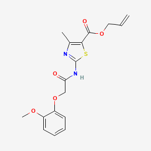 allyl 2-{[(2-methoxyphenoxy)acetyl]amino}-4-methyl-1,3-thiazole-5-carboxylate