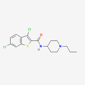 molecular formula C17H20Cl2N2OS B4953169 3,6-dichloro-N-(1-propyl-4-piperidinyl)-1-benzothiophene-2-carboxamide 