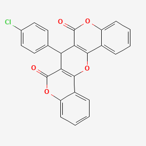 7-(4-chlorophenyl)-6H,7H,8H-chromeno[3',4':5,6]pyrano[3,2-c]chromene-6,8-dione