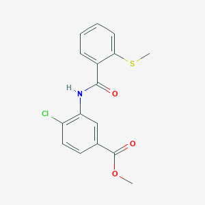 methyl 4-chloro-3-{[2-(methylthio)benzoyl]amino}benzoate