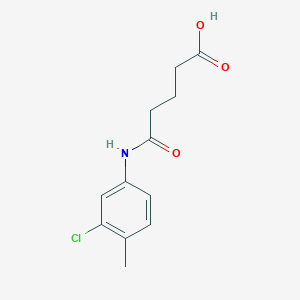 molecular formula C12H14ClNO3 B495321 5-(3-Chloro-4-methylanilino)-5-oxopentanoic acid 