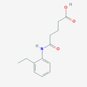 molecular formula C13H17NO3 B495323 5-(2-Ethylanilino)-5-oxopentanoic acid 