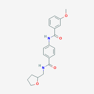 3-methoxy-N-(4-{[(tetrahydro-2-furanylmethyl)amino]carbonyl}phenyl)benzamide