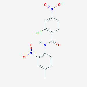 2-chloro-N-(4-methyl-2-nitrophenyl)-4-nitrobenzamide