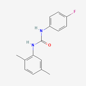 molecular formula C15H15FN2O B4953252 N-(2,5-dimethylphenyl)-N'-(4-fluorophenyl)urea 