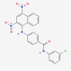 N-(3-chlorophenyl)-4-[(2,4-dinitro-1-naphthyl)amino]benzamide