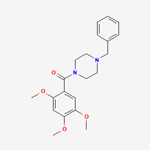 (4-BENZYLPIPERAZINO)(2,4,5-TRIMETHOXYPHENYL)METHANONE