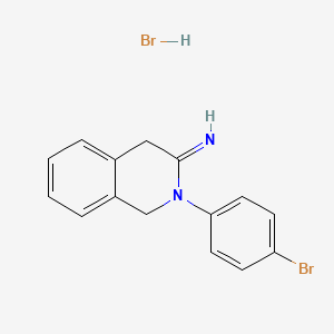 2-(4-Bromophenyl)-1,4-dihydroisoquinolin-3-imine;hydrobromide