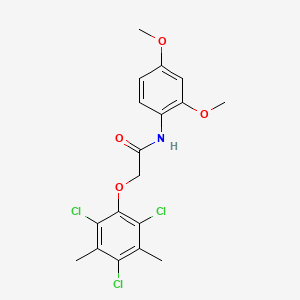 N-(2,4-dimethoxyphenyl)-2-(2,4,6-trichloro-3,5-dimethylphenoxy)acetamide